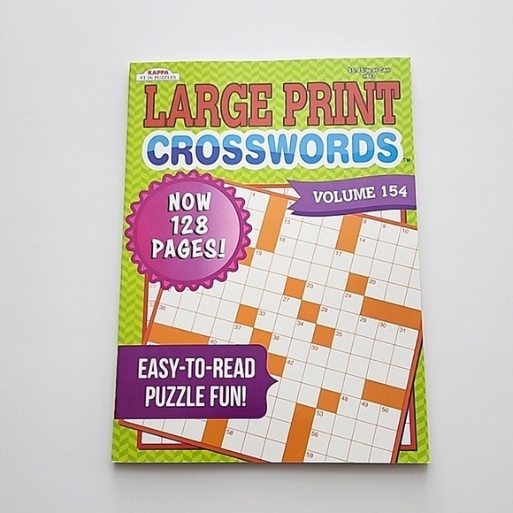 ⭐️3/ $30⭐️ KAPPA Large Print Crosswords Puzzles 3 Books Bundle - Picture 4 of 9